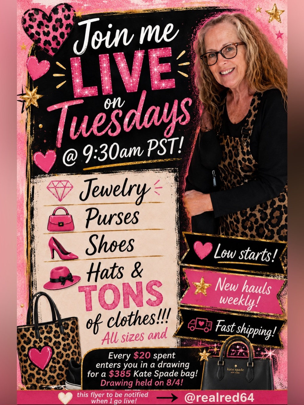 Hey, y’all !Going live in the morning 9:30 AM PST. Kate Givvy!I  Have lots!👛👜 - Picture 15 of 15